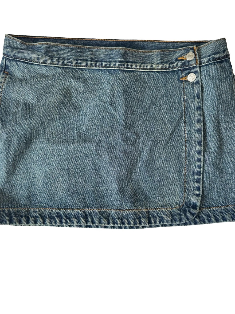 Levi’s Women’s Denim Wrap Mini Skirt with Pockets Size 31